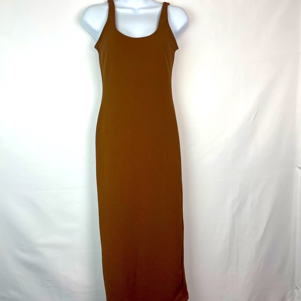 Fashion Nova Brown Sleeveless Maxi Dress S